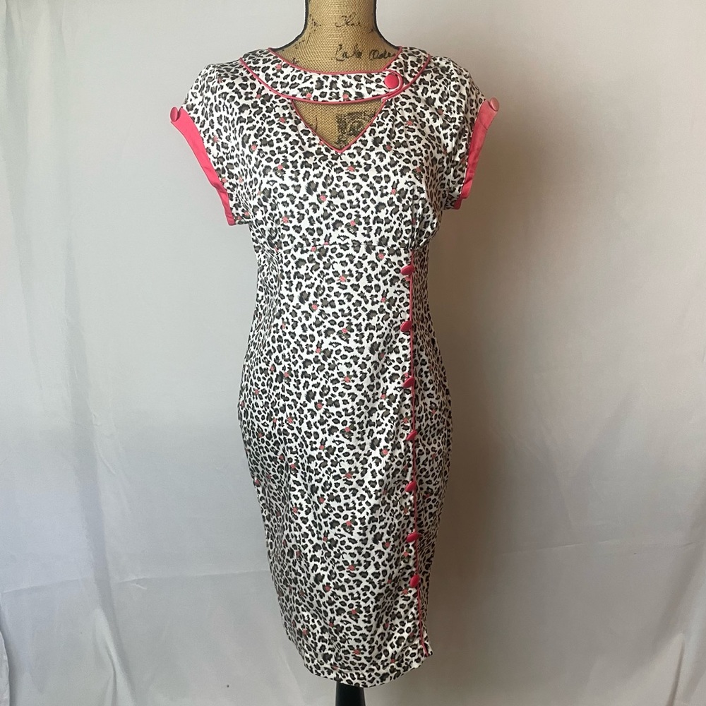 Vodoo Vixen Leopard Pencil Dress